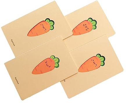 Operitacx Karotten-notizblock-set 4-teilig A5 Hohl Tagebücher für Tagebuch Reisen Skizzieren Kreatives Schreiben