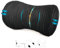 AgoKud Lumbar Pillow, Lumbar Support Pillow for Office Chair and Car Seat, Memory Foam Back Support Pillow for Lower Back, Adjustable Back Pillow for Traveling, Resting, Sleeping（Black）