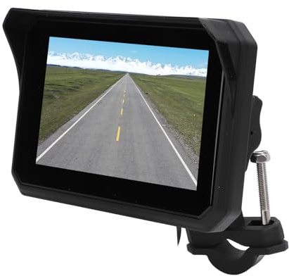 Portable CarPlay for Motorcycle, 5in HD Touchscreen Motorcycle GPS Navigation System, Auto GPS Navigation Car Play for Motorcycle Motorbike