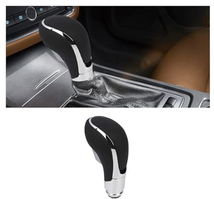 JNNJ Auto Leva Cambio, Gear Shift Knob, Pomello Cambio Automatico Dell'auto, Pomello Cambio in Pelle per Auto, Pomello Cambios Universale, Cambios Leva Manopola Pomelli Leva Cambios Auto(Nero)