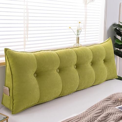 Rückenkissen Lesekissen für Bett und Sofa Keilkissen Sitzkissen Wandkissen mit Waschbarem Bezug, Ideal zum Anlehnen im Bett,06,150X50X20cm