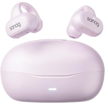 SANAG Z50SPro Écouteurs Bluetooth sans Fil Sport, Écouteurs à Oreilles Ouvertes, Bluetooth 5.3, Étanchéité IPX4 avec iOS, Android, Écouteurs pour Le Travail, Le Sport, l'exercice et Les Jeux (Rose)