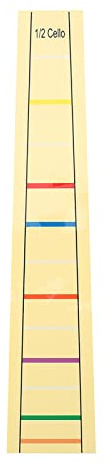 Oumefar Violin-Fingerführung, Praktischer Griffbrett-Etikettenaufkleber, Fingerpositionsmarkierung, Aufkleber, Etikettenmarkierungen, Zubehör für Cello-Übungsanfänger (1/2)