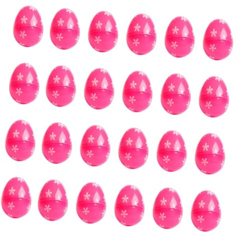 BESTonZON 48piezas Huevos De Pascua Vacíos para Decorar y Pintar Juguetes Creativos para Niño Niña para Manualidades y Fiestas Aleatorios