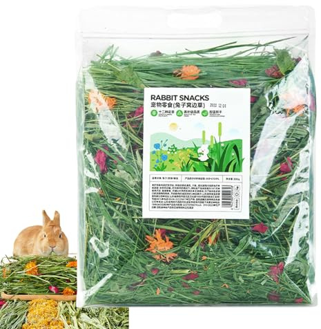 Timothy Heu für Kaninchen – Heu aus Biogras für Meerschweinchen, Chinchilla und Gerbils | Kleintierfutter in Nährstoffen, puderfreie Futterwäsche