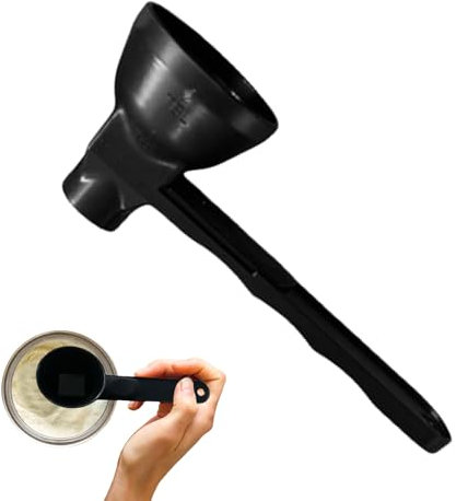 Cucchiaio dosatore da caffè, design multifunzionale, cucchiaio a imbuto per proteine in polvere, per dormitorio, bar e appartamento