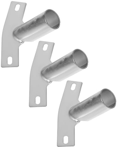 TOYZFRIENDY 3pcs Metal Broom Handle Bracket Adapter Extension Pole Connector for Push Broom Telescopic Secure and Durable Floor Brush Replacement Parts for Versatile Cleaning