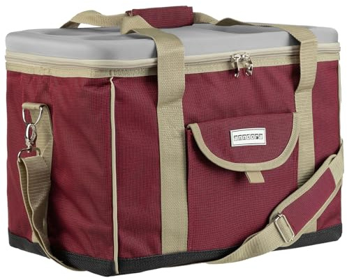 anndora Kühltasche XL 40 Liter – große Isoliertasche mit Getränkehalter & Tragegurt – auslaufsicher & belastbar bis 10kg – Thermotasche für Picknick, Camping, Strand & Einkauf