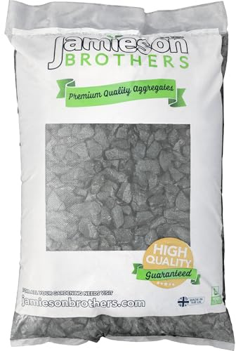 20mm Black Decorative Garden Gravel 25kg Bag – Gravel for Garden, Aggregates & Landscaping | Decorative Garden Stones, Garden Stones by Jamieson Brothers