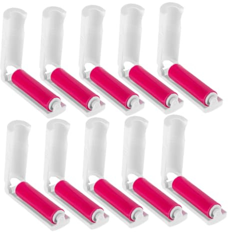 Gadpiparty 20pcs Mini Lint Roller Travel Pet Hair Remover Lint Roller for Clothes Sticky Hair Cleaning