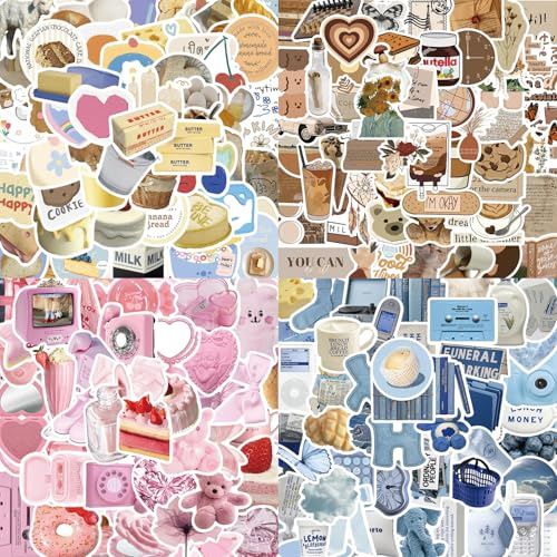 LEBKFT Set di 200 adesivi Kindle, adesivi impermeabili per amanti dei libri Kindle, laptop e telefono, valigia, bottiglia d'acqua, scrapbooking, diario, lettura, regali per adolescenti e adulti