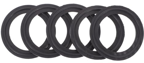 Guarnizione O-ring per Raccordo Tri-clamp 2 Pollici, 5 Pezzi | Gomma Nera, per Tubo Igienico e Bevande, Resistente alla Corrosione, Installazione Semplice