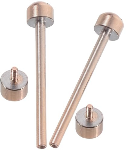 Varilla de Enlace de Correa de Reloj Atornillable 18mm Metal 2 Piezas | Diámetro Interior 18mm, para Pulsera y Cierre, Fácil Instalación, Uso para Joyeros y Relojeros
