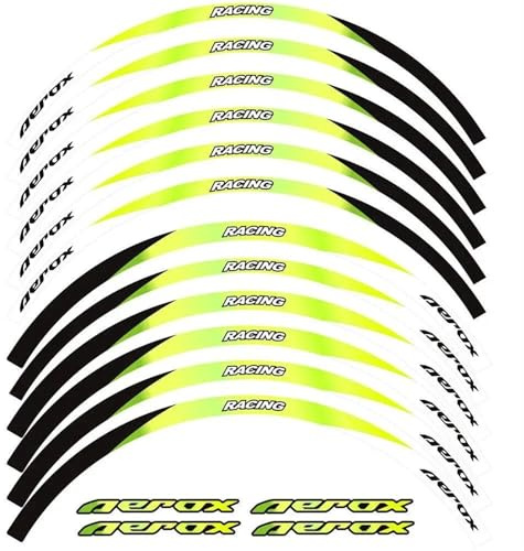 Adhesivo Reflectante para Rueda De Motocicleta, para Llanta, Impermeable para Yamaha NVX155 para Aerox 155 Piezas de Repuesto(Style 10)