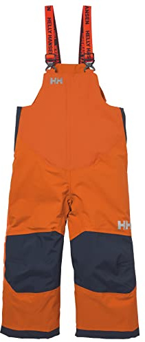 Helly Hansen Kids & Baby Rider 2 Insulated Bib, Neon Orange, 12