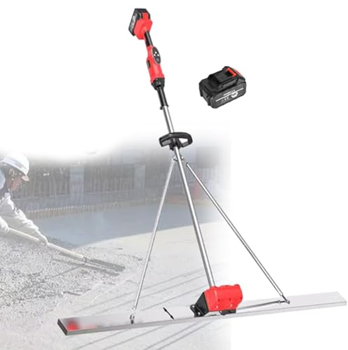 Herramienta de acabado de concreto eléctrico, kit vibratorio de transferencia de concreto de alimentación, regla de nivelación de superficie de hormigón inalámbrico con ajuste de 9 velocidades