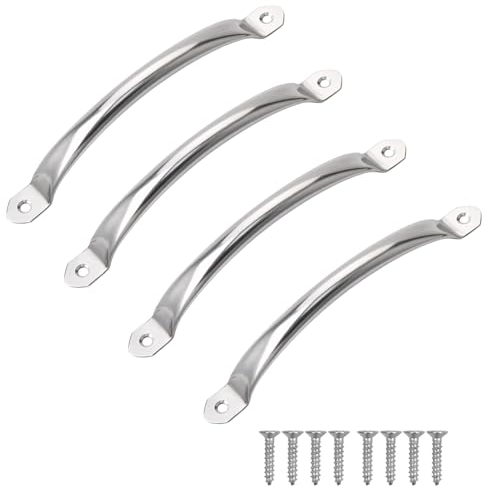 ORTAVA 4 Stück Schrank Türgriff Edelstahl Möbel Griffen Schrankgriffe Küchengriffe Schubladengriffe mit Schrauben (Bohrlochabstand: 128 mm)