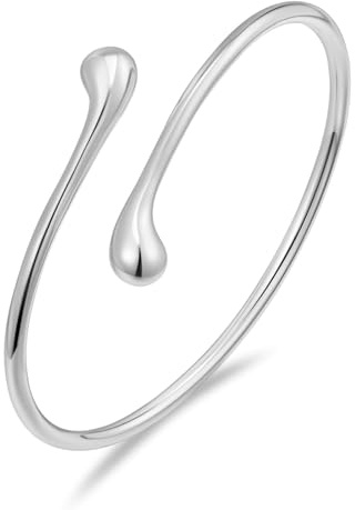 WATEFOER Armreif Gold Damen Teardrop Gold Manschette Armbänder für Damen einstellbar 18K vergoldet klobige offene Manschette Armreif Armbänder Geschenke zum Muttertag
