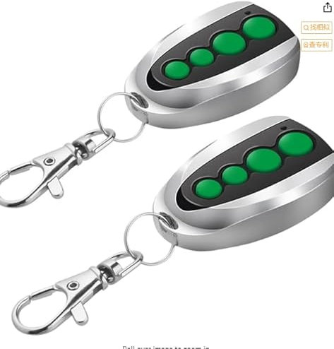 3 Pack Garage Door Remote Compatible with TOPENS M12, Garage Door Opener with 4-Button Wireless Transmitter for Automatic Swing Sliding Gate Opener Garage Door Opener