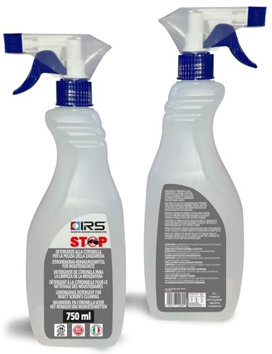 Spray Pulizia Zanzariere 750ml - Spray alla Citronella, Pulizia Rapida, per Fibre di Vetro e Metallo,Senza Risciacquo, Senza Aloni (Detergente)