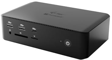 I-TEC Thunderbolt 5 Quattro Display Dock DS 2xTB5 2xHDMI 1x2,5GLAN 1xAudio/Mic 1xUSB-C Gen2 4xUSB-A Gen2 SD+TF Kartenleser PD 140W KL (TB5QUATTRODOCKPD)