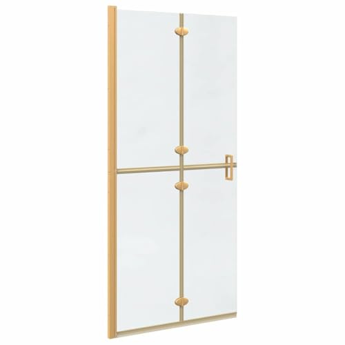 vidaXL Panel de Ducha a RAS de Suelo Dorado 90 x 6.5 x 190 cm