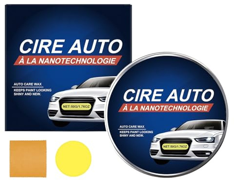 Reparadora De Arañazos Para Coche - Crema De Cuidado Profesional De 50 G | Removedor De Arañazos De Pintura Carr Con Esponja Y Toalla Para Restauración, Detalles Y Brillo, Pasta Correctora De Pin