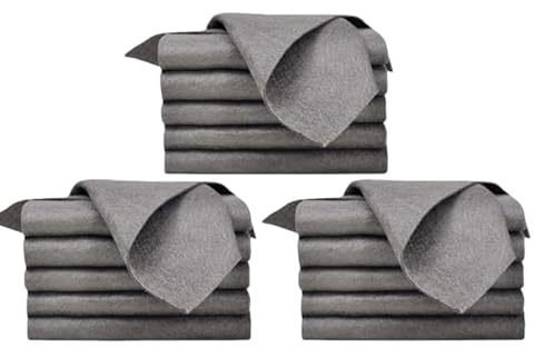 2025 Nuevo Paño De Limpieza Mágico, Espesado Paño Magico, Paño Magico Cristales Limpiacristales Trapo de Limpieza de Microfibra Reutilizable Sin Rayas para Baño Cocina Coche Vidrio（30*40cm） (1)