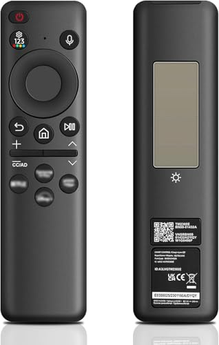 BN59-01432A Télécommande de Remplacement pour Samsung, Commande vocale à énergie Solaire pour Smart TV Samsung, Compatible avec Les Smart TV 2021-2023