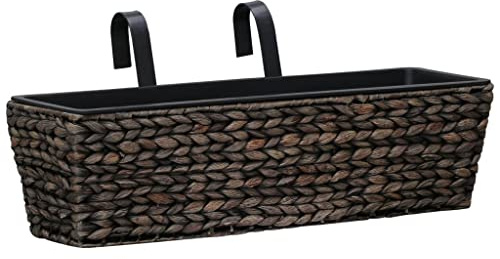 Lumanois Fioriere 2 pz in Giacinto Intrecciato Marrone,Casa e Giardino,Prato e Giardino,Giardinaggio,Vasi e fioriere,4.3kg-45578