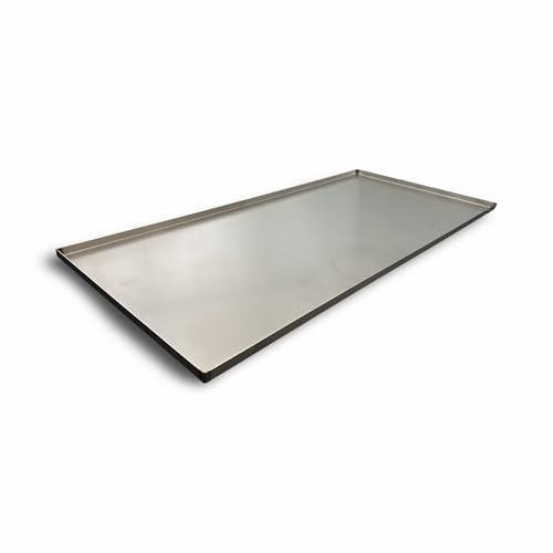 EWH rostfritt stål fettuppsamlingsplåt/fettpanna för Tepro 3763 – kontrollera mått (96,5 x 36 x 1,5 cm)