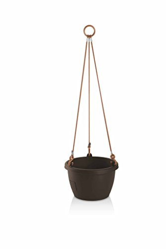 Erhard-Trading Hängeblumentopf Marina Blumenampel Selbstbewässerung 25cm (Braun)