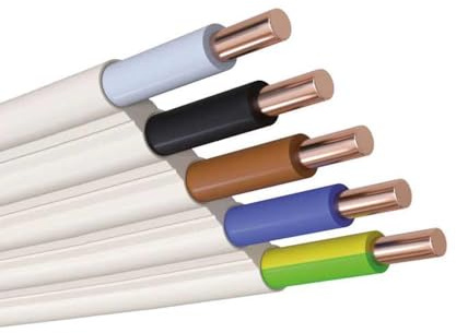 WITTKOWARE NYIF-J Stegleitung (flaches Elektrokabel), 5G1,5mm², 3,8x30mm, Kabellänge 50m