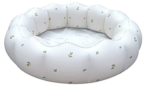 AirSwim Inflatable Paddling Pool, Portable Small Paddling Baby Swimming Pool for Toddlers Ages 0-3 Years Girls and Boys, Indoor& Outdoor, Garden and Backyard Summer Water Party, 90x25 cm (Orange)