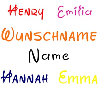 Merchfy Bügelfolie für Textilien: Bügelbild selbst gestalten mit Wunschtext. Ideal für Baumwolle, Baumwolle/Polyester, Acryl/Polyester. Enthält eine extra GRATIS Bügelfolie zum Testen. 1 Stück