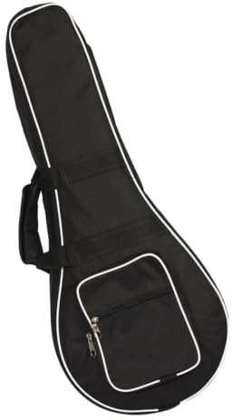 Supvox Mandolinentasche Gepolstert Mit Innentasche Aufbewahrungskoffer Für Mandoline Leichte Schwarze Stofftasche Mit Schloss Für Musiker
