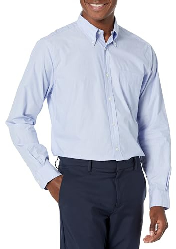Brooks Brothers Camiseta Deportiva Friday para Hombre, Azul Claro/Azul, Small