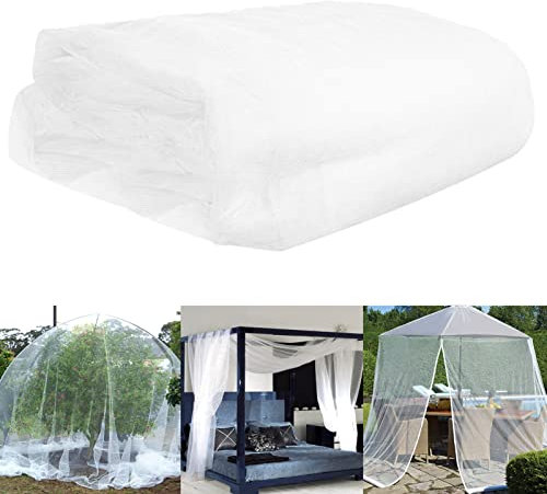 Moskitonetz, Gartennetz, Insektenschutz, Moskitonetz, Fliegen, Vögel, Tiere, Barrierenschutznetz, Weiß, 3 x 24 m