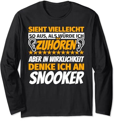 Snooker Geschenke Sport lustiger Spruch Langarmshirt