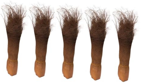 SUPVOX 5fogli Corteccia Palma Naturale Per Giardino Decorazione Realistica Per Acquari e Vasi Da Fiore Accessorio Verde Per Spazi Esterni e Fioriere Per Riproduzione Pesci e Paesaggistica