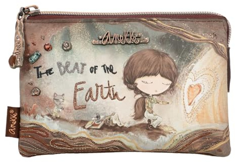 Anekke Geldbörse mit 3 kleinen Fächern, funktionales Design, Maße: 15/10/4 cm, Zubehör und Accessoires für Damen