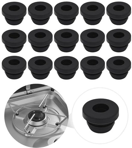T TAKONE 16 piezas de goma para cacerolas de 5 mm – Ideal como piezas de repuesto para accesorios de autocaravana, compatible con placas de cocina Dometic, Ducato, Citroën y Thetford