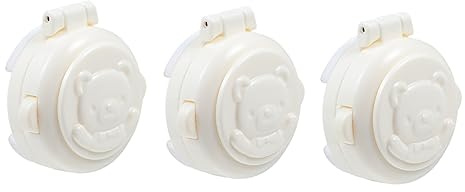 HEMOTON 3 Unids Cerraduras De Seguridad Para Niños Cubierta De Botón Adhesiva Para Lavadora Y Coche Protección Contra Presiones Accidentales Fácil Instalación