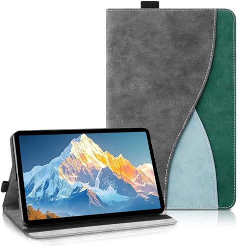AsWant Hülle für iPad (A16) 11./10. Gen,Dunkelgrau | Für 2025/2022 Modell,mit S Pen Halter,Schutzhülle mit Portemonnaie und Ständer, Schutzhülle für iPad A16 Hülle
