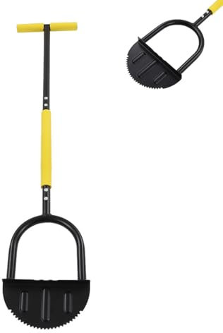 Agatige Sägezahn-Rasenschneider, manueller Rasenkantenschneider, Stahlstruktur, Sägezahnklinge, T-Griff, Schwammabdeckung, breites Pedal, Gartentrimmkantenwerkzeug