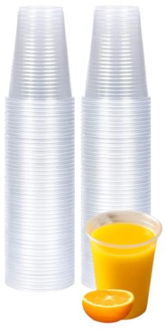 BH | Clear 7Oz Plastic Cups | 7 Oz/180ml | 200 Pack | Perfect for Water Coolers, Drinking Events, Travel, Offices, Home, Parties, Events, Beverages, Picnic and Everyday Use - By Best House