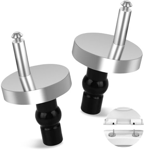 TNEDFOD 2 pezzi Cerniere Tavoletta WC, Cerniere Copriwater per Fissaggio Tavoletta WC, Viti per Sedile Del Water, Cerniera Tavoletta WC, Cerniera Copriwater, Parti di Riparazione Sedile WC Accessori