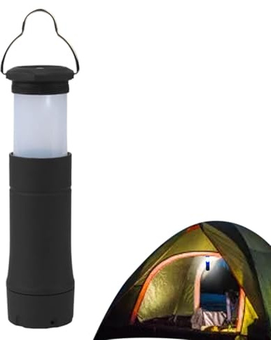 Portable LED Camping Lantern, Battery Powered LED Lantern | Work Camping Lantern 2-in-1.3 Light Modes Camping Light, Battery Operated Lantern, Removable Hook for Camping, Hiking