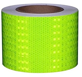 Ruban réfléchissant imperméable, Ruban de sécurité extérieur, Autocollants d'avertissement réfléchissants de sécurité pour vélos, vélos, décoration de Moto, Vert Fluo, 25 m