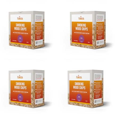 FUMOSA Räucherchips Hickory 2000 g Spar-Set | Räucherspäne, Wood Chips